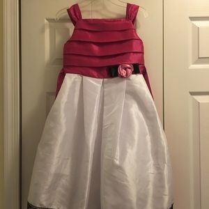 Sugar Plum Pink and White Dress